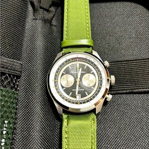 Charles Hutton Defender Chronograph VK64 Quartz 43mm Black Green
